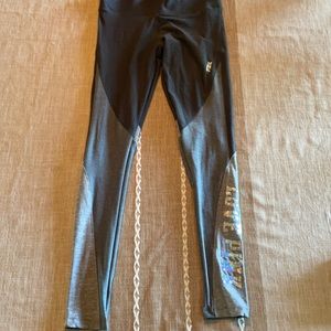 PINK gray yoga legging small